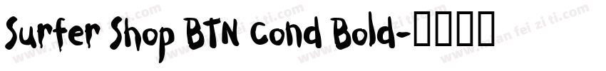 Surfer Shop BTN Cond Bold字体转换